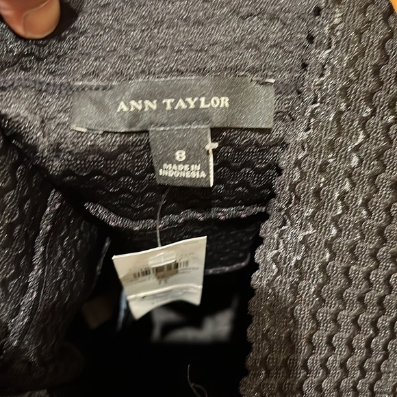 NWT Ann Taylor Black Pleated Flared Skirt Size 8 - Picture 5 of 11